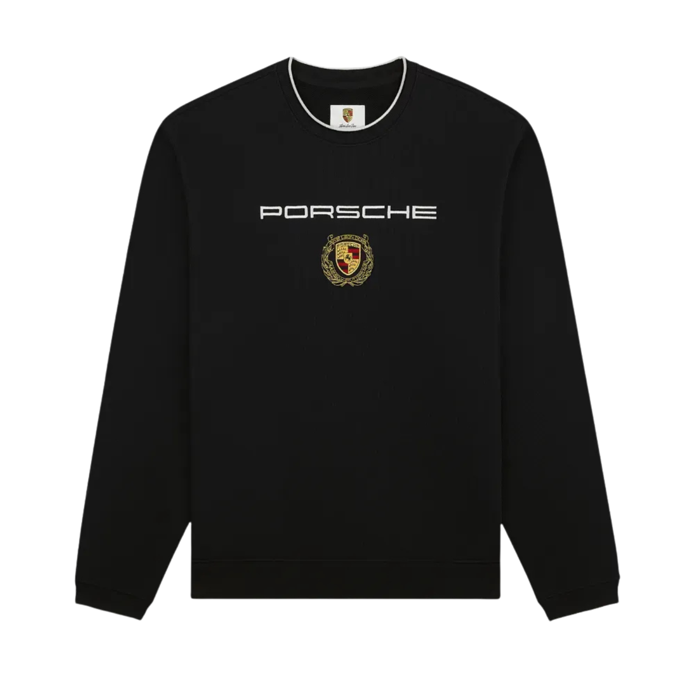 Porsche x Aimé Leon Dore Moletom Embroidered Crewneck Jet Black