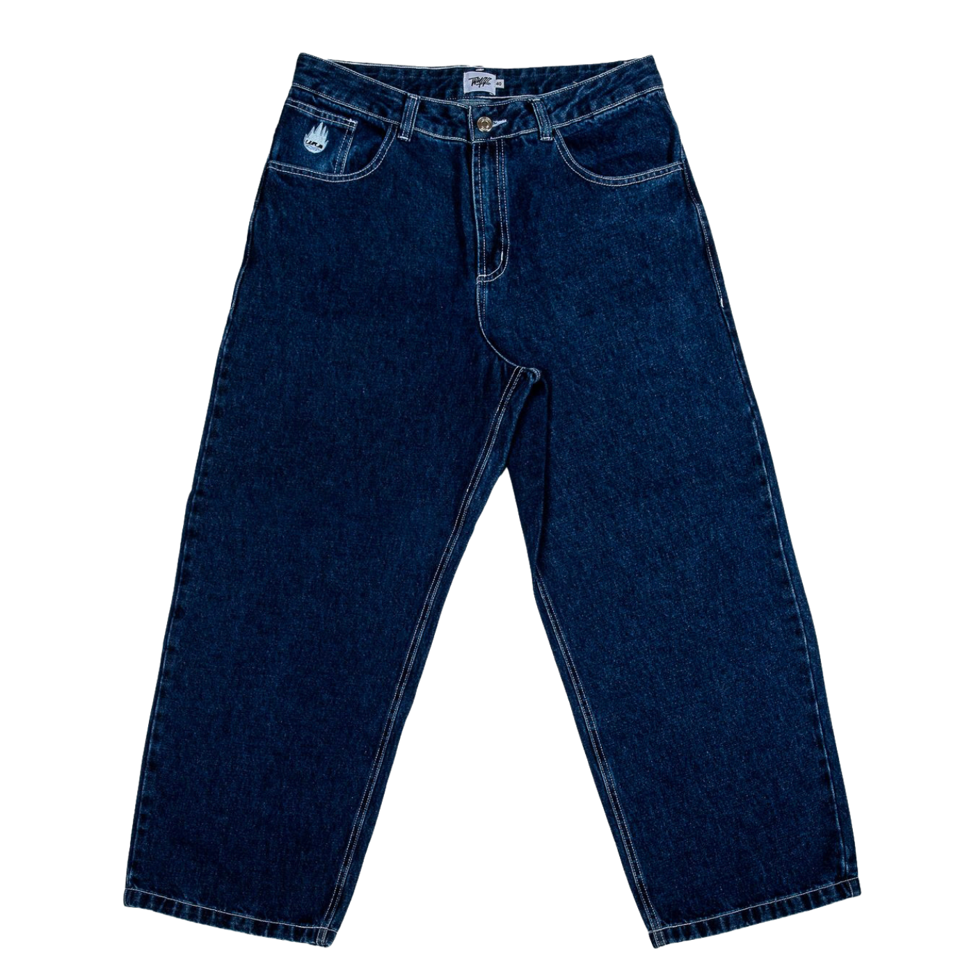 Calça Wuff Baggy Jeans Azul Escura