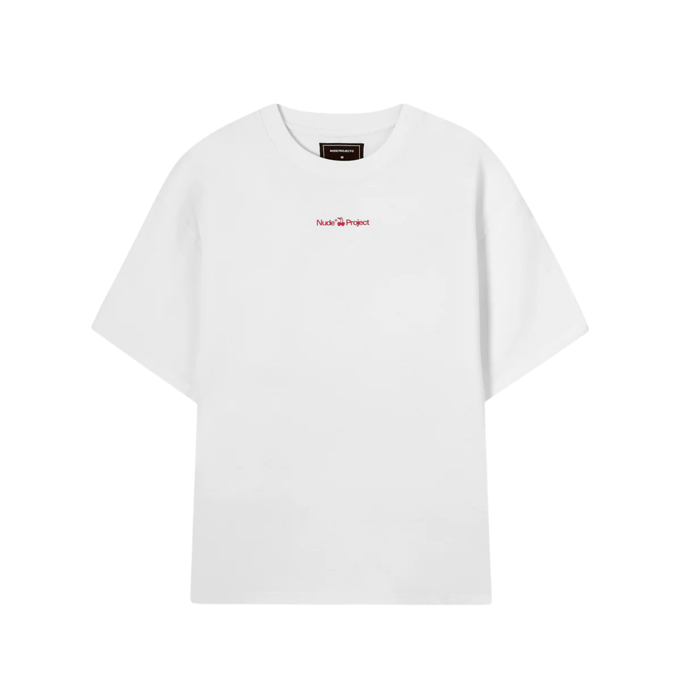 Camiseta Nude Cherry Logo Branca