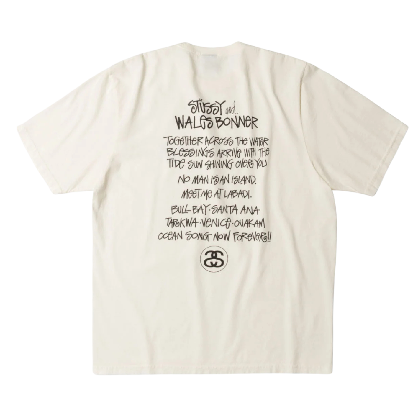 Camiseta Stussy x Wales Bonner Natural