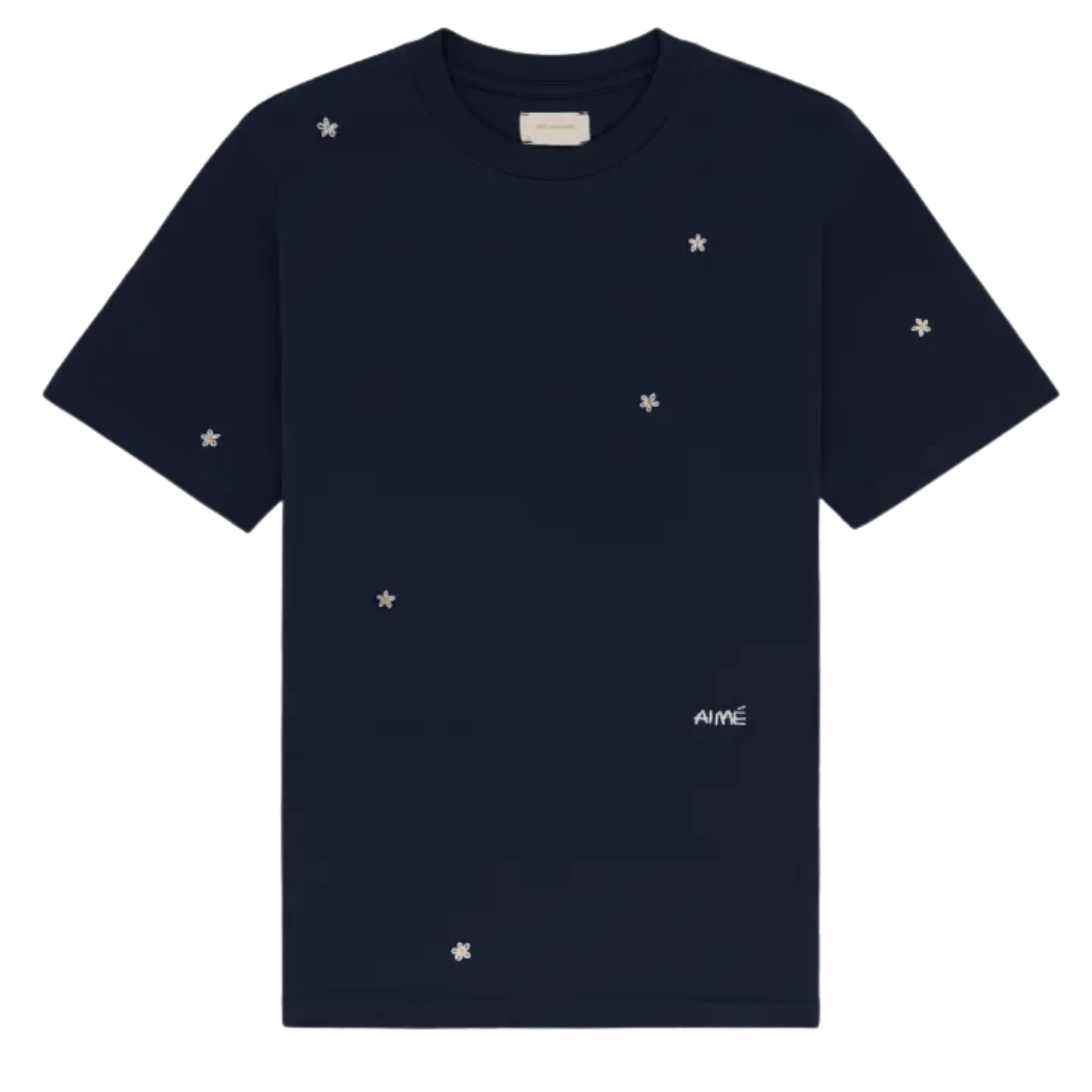 Camiseta Aimé Leon Dore Floral Embroidered Azul