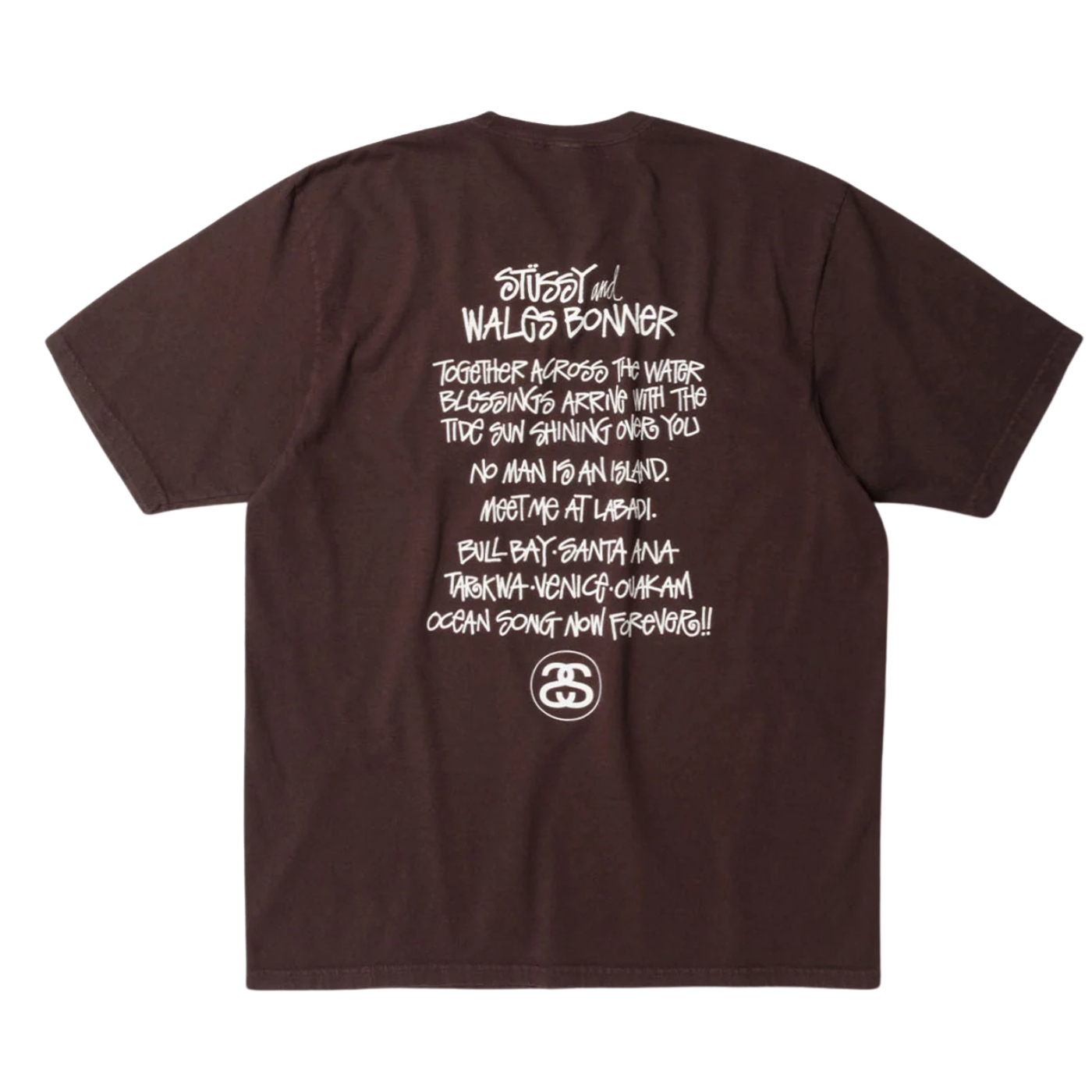 Camiseta Stussy x Wales Bonner Marrom