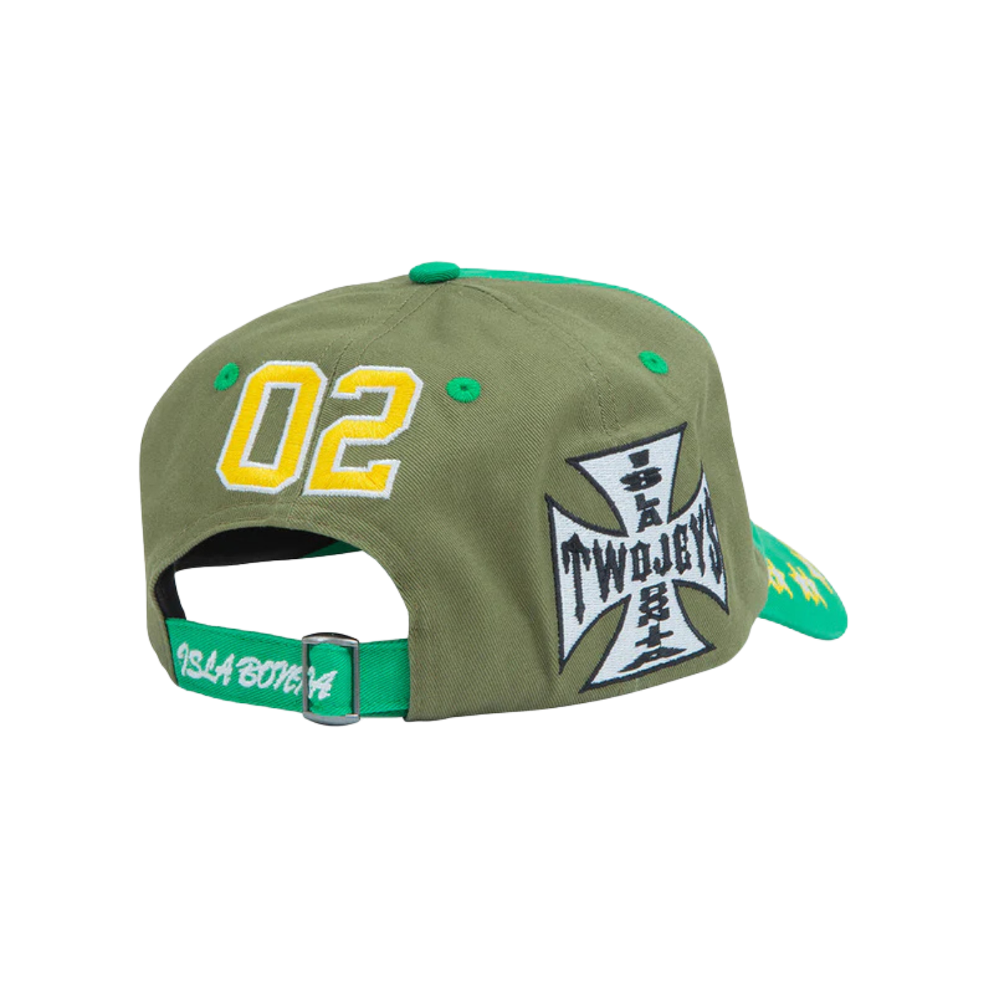 Boné Two Jeys Embroidered Green Dad