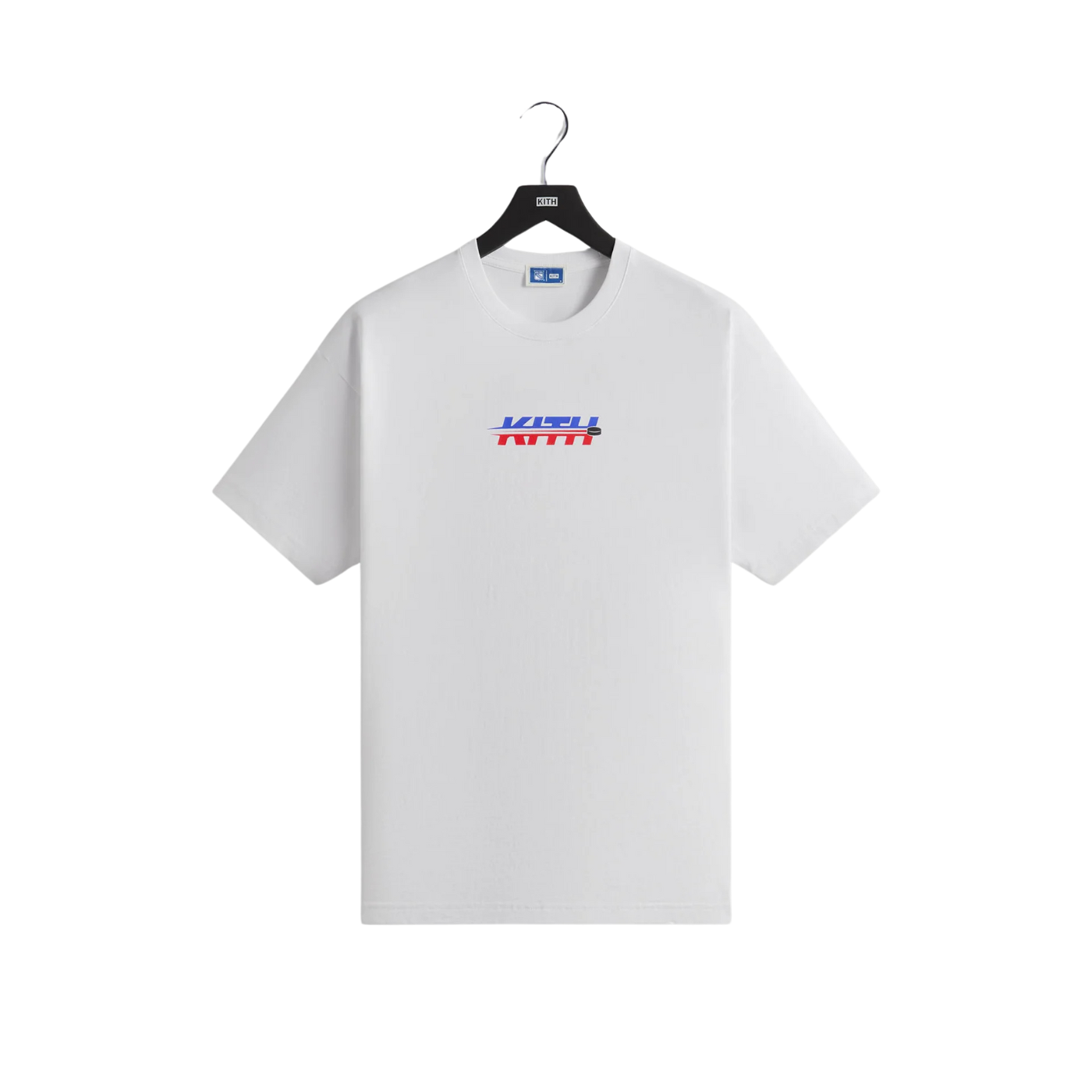 Camiseta Kith x Rangers Hat Trick Vintage Branca