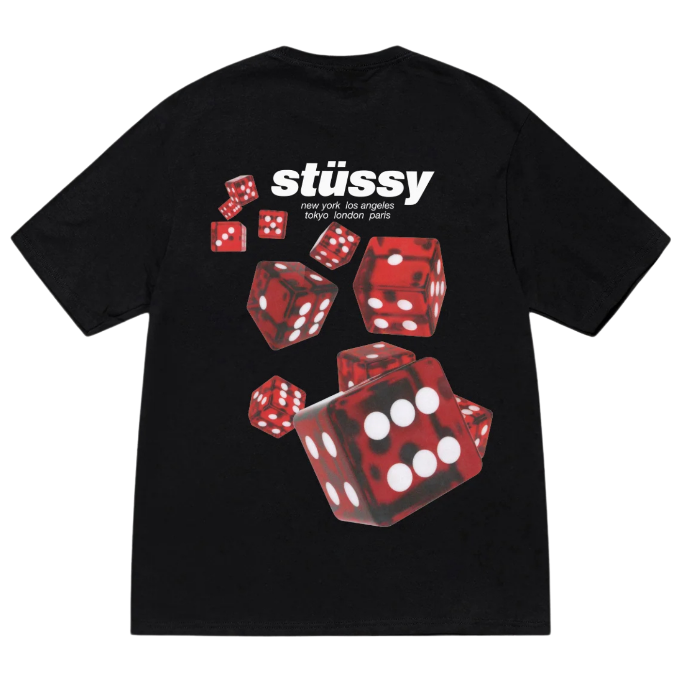 Camiseta Stussy Rollers Preta