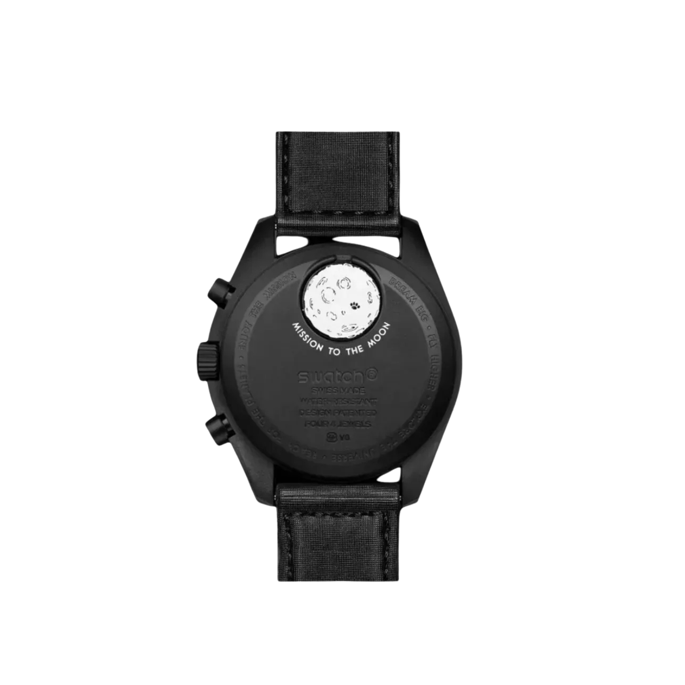 Swatch x Omega Relógio Bioceramic Moonswatch Mission Moonphase Snoopy Black - S033B700