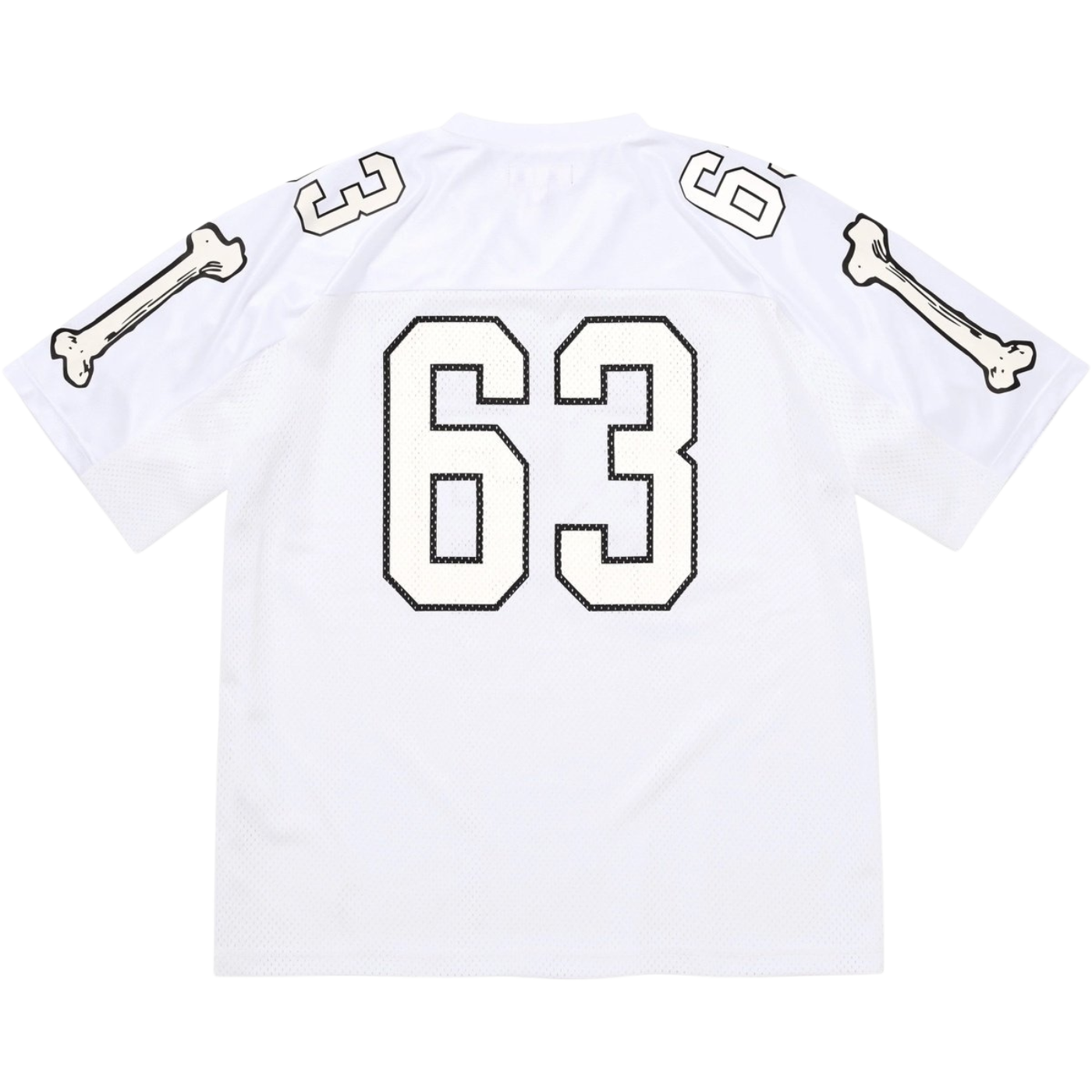 Supreme Jersey Football Bones Branca