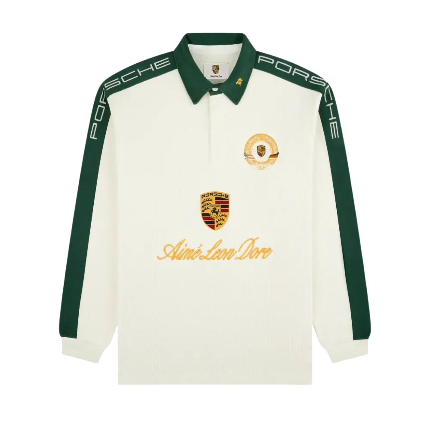 Porsche x Aimé Leon Dore Camiseta Crest Rugby Pristine