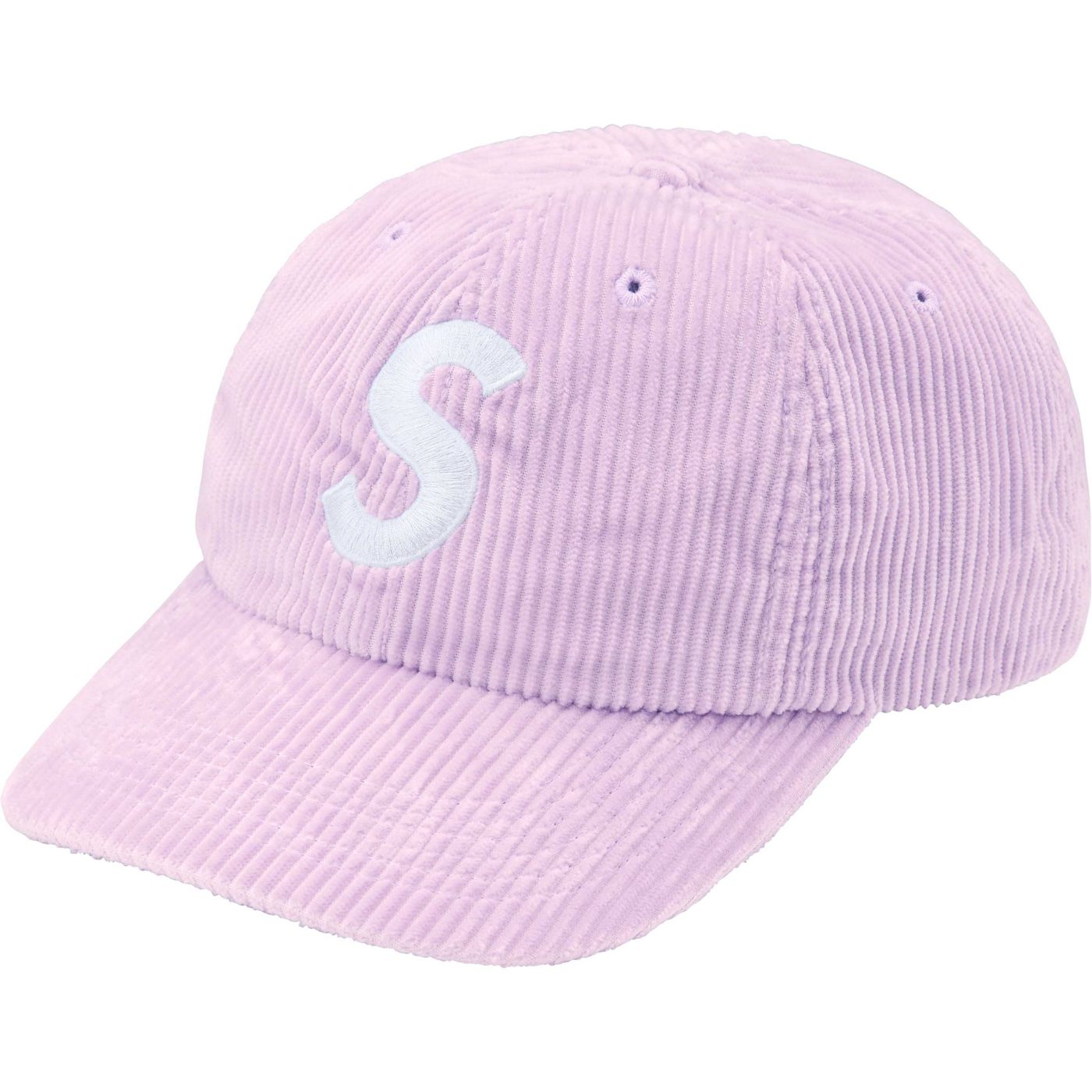 Boné Supreme Corduroy S Logo Light Purple