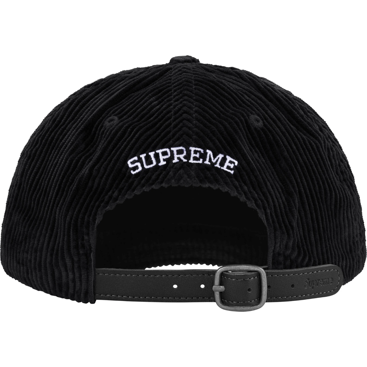 Boné Supreme Corduroy S Logo Preto