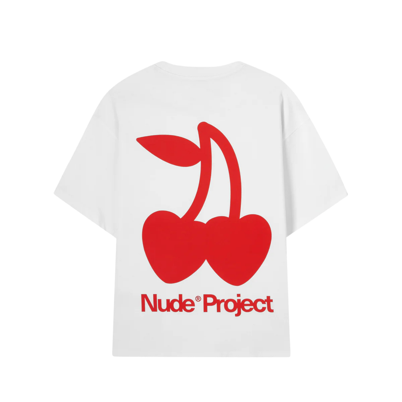 Camiseta Nude Cherry Logo Branca