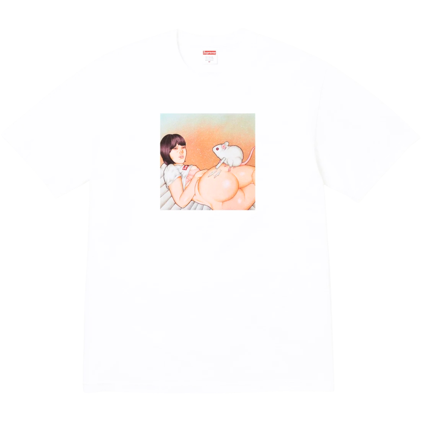 Camiseta Supreme Mouse Branca