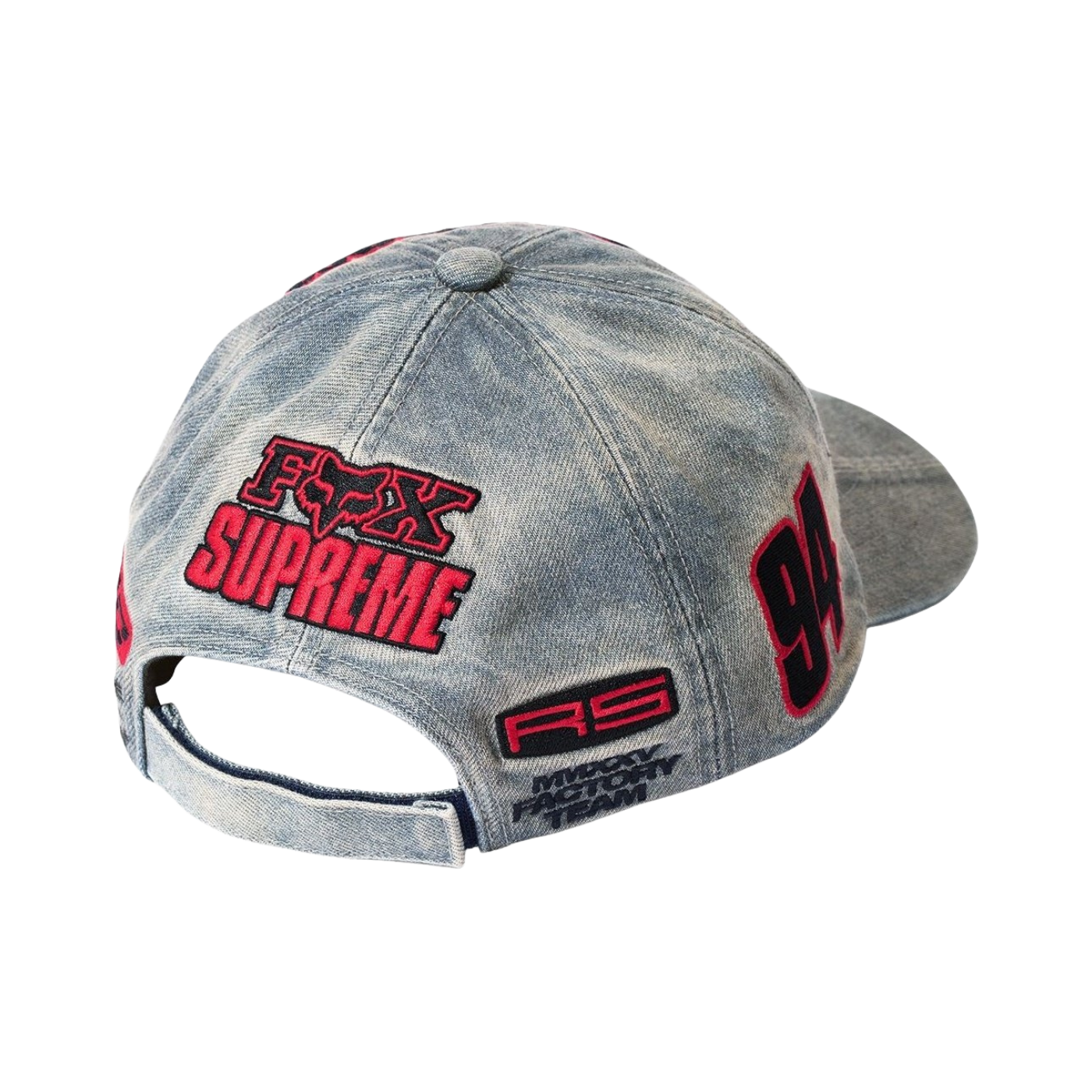 Boné Supreme x Fox Racing Denim