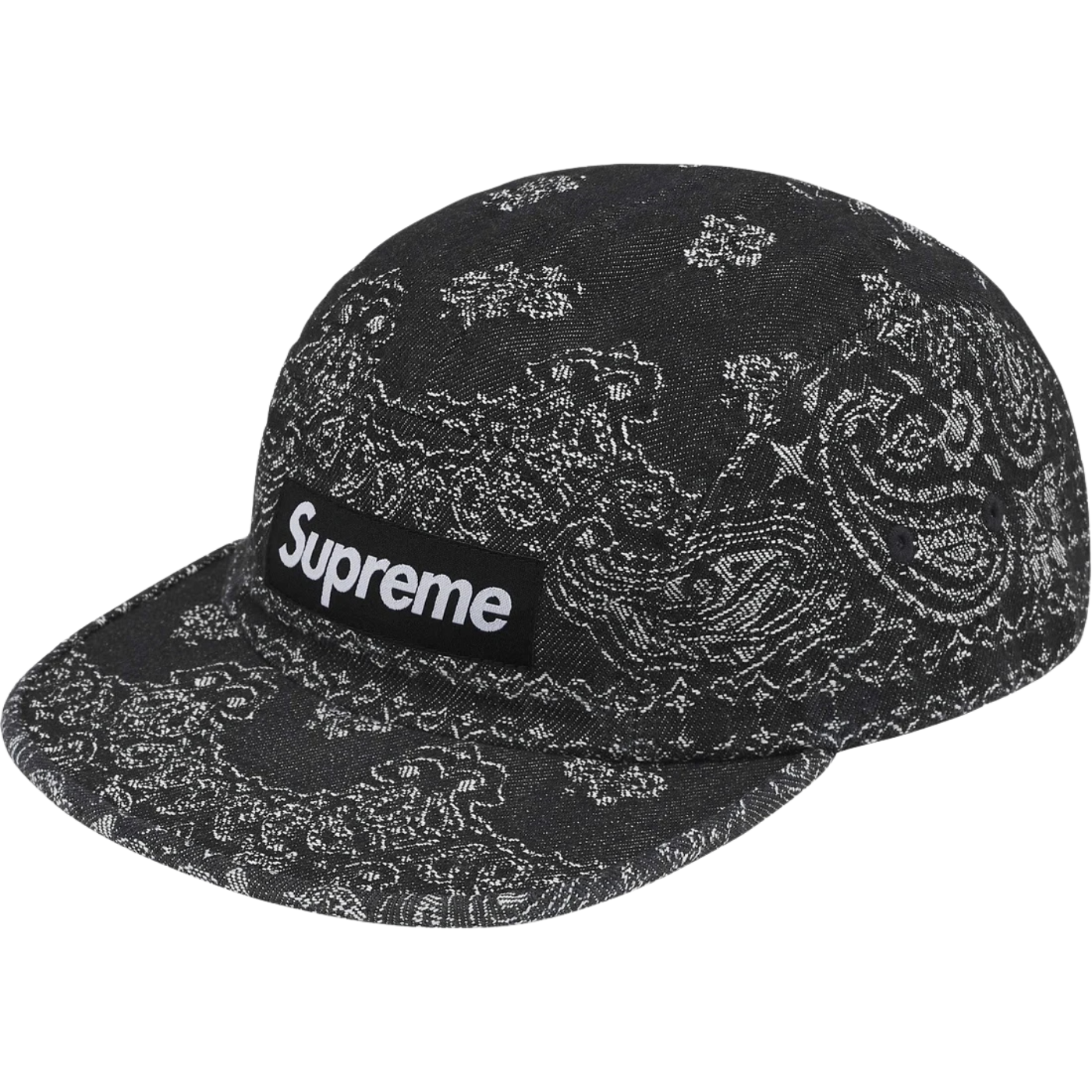 Boné Supreme Jacquard Bandana Preto