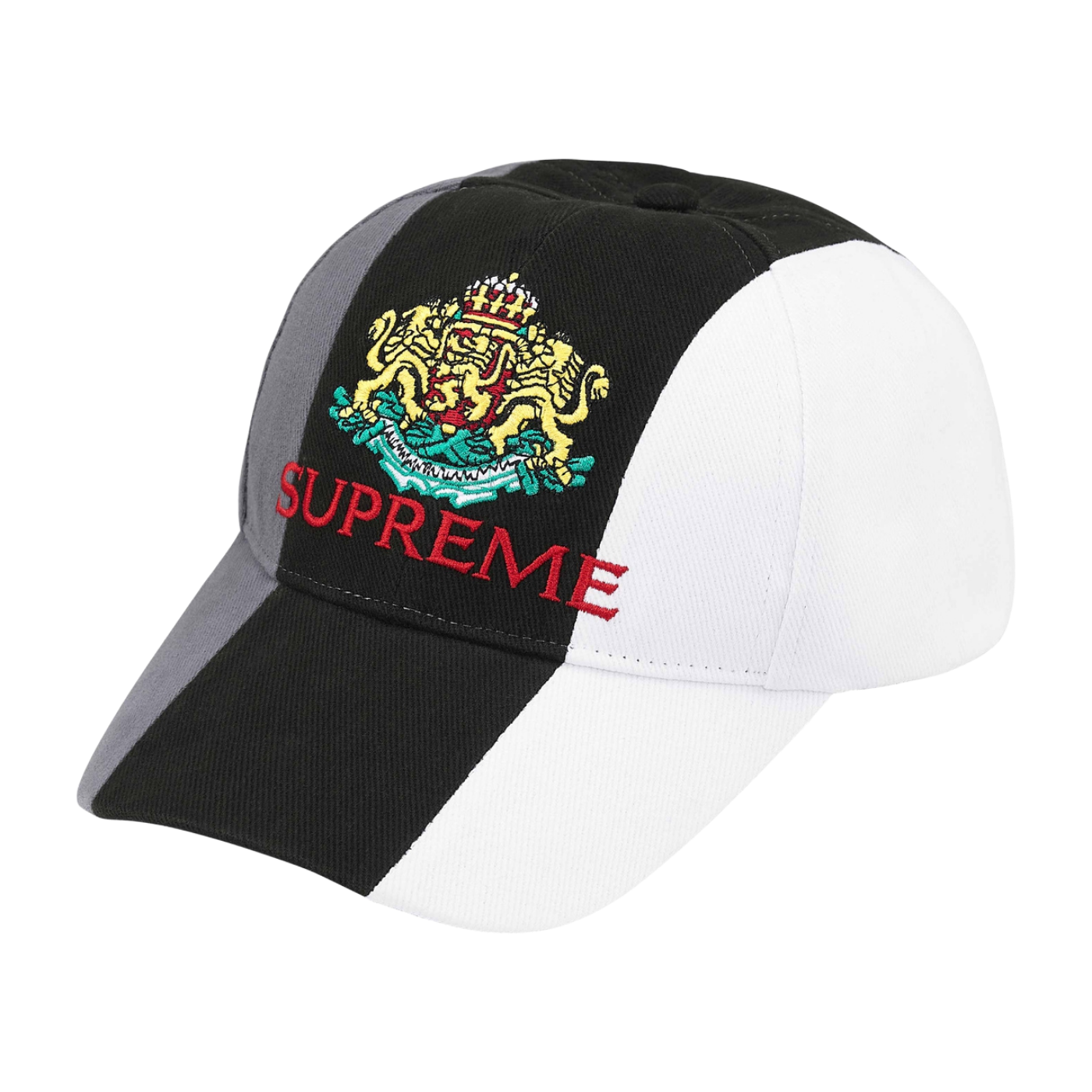 Boné Supreme Crest 6-Panel Preto