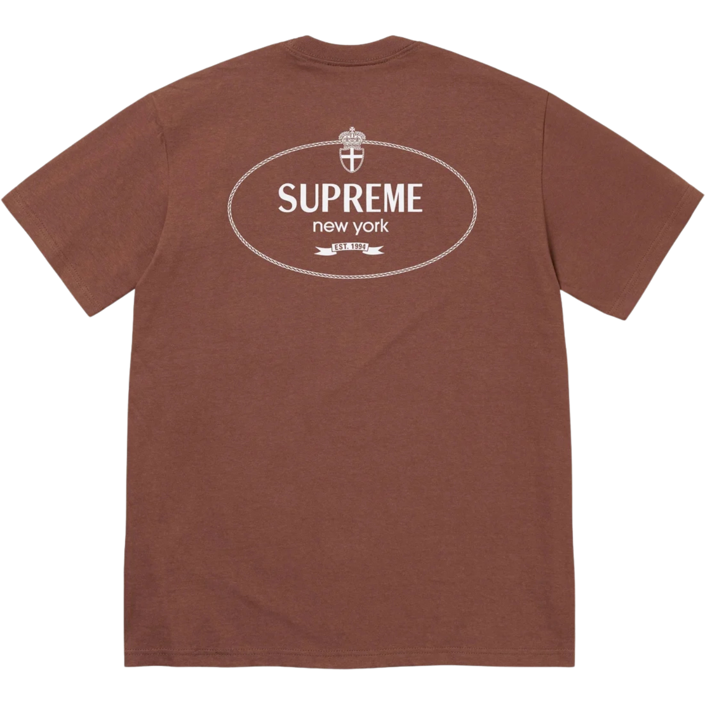 Camiseta Supreme Crest Marrom