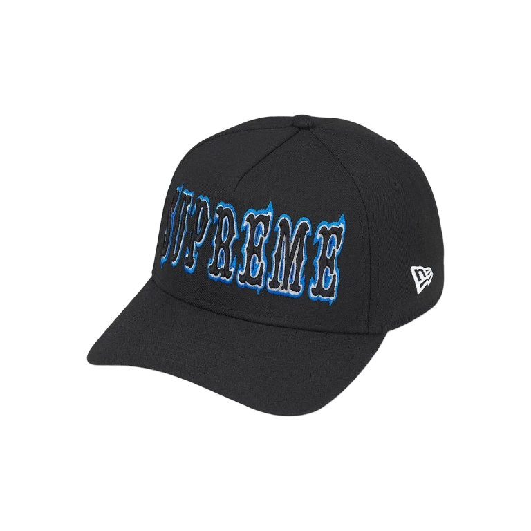 Boné Supreme Gothic Outline Adjustable New Era Preto